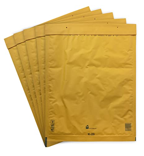 10 Luftpolsterversandtaschen Luftpolstertaschen Umschläge Polsterumschlag Versandtaschen Luftpolsterumschläge Gr. K/10 K10 braun (370mm x 480 mm) von BIGtec