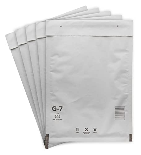 10 Luftpolsterumschläge Versandtaschen Luftpolsterversandtaschen Luftpolstertaschen DIN A4 + C4 Gr. G/7 G7 weiß (250mm x 350 mm) Umschläge gepolstert haftklebend Polsterumschlag Taschen von BIGtec