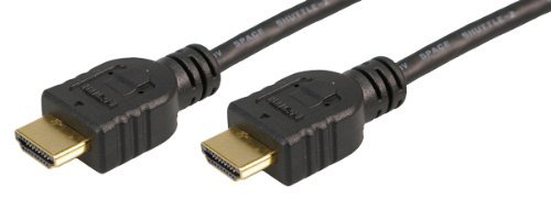 BIGtec 1.4 High Speed 0,50m HDMI Kabel mit Ethernet Full HD 1080p 0,5 m 0,5m St/St vergoldet/schwarz HDMI 1.4 von BIGtec