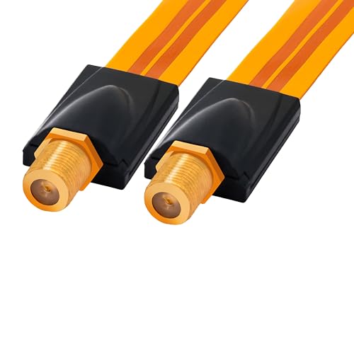 BIGtec 2 Stück Fensterdurchführung für SAT Kabel Tür Fenster Durchführung Kupplung SAT extrem flach 26cm BIGtec 2 Stück Fensterdurchführung für SAT Kabel Tür Fenster Durchführung Kupplung SAT extrem flach 26cm von BIGtec