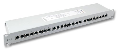 BIGtec 24 Port CAT6a Patchpanel Verteilerfeld Verteiler Patchfeld 500Mhz 10 Gigabit LSA Technik RJ45 8P8C RAL7035 grau 19 Zoll 19" BIGtec 24 Port CAT6a Patchpanel Verteilerfeld Verteiler Patchfeld 500Mhz 10 Gigabit LSA Technik RJ45 8P8C RAL7035 grau 19 Zoll 19" von BIGtec