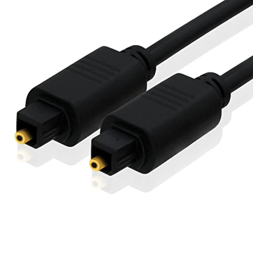 BIGtec 2m Toslink Kabel optisches digital Audio-Kabel SPDIF Digitalkabel HiFi ø 5mm LWL Lichtwellenleiter Glasfaserkabel Heimkino Soundbar Verstärker Stereoanlage von BIGtec