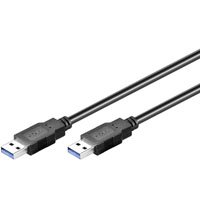 BIGtec 3m USB 3.0 Kabel Anschlußkabel Verbindungskabel High Speed Kabel A/A A Stecker - A Stecker A(M) - A(M) ST/ST Kabelfarbe schwarz , Kabel ist abwärts kompatibel , Datenübertragung bis zu 5 GBit/s , USB 3.0 , 3.0 USB Kabel Anschl. 3,00m 3 m Druckerkabel Drucker Kabel von BIGtec