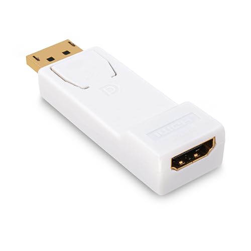 BIGtec Displayport auf HDMI Adapter 4kUDH Monitor Konverter kompatibel PC Computer Notebook Laptop TV Projektor Beamer von BIGtec