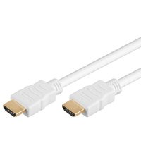 BIGtec High Speed 1,5m HDMI Kabel Full HD 1080p 1,5 m 1,50m St/St vergoldet/weiß Weiss HDMI 1.3 1.3b 1.4 HDMI Anschlußkabel von BIGtec