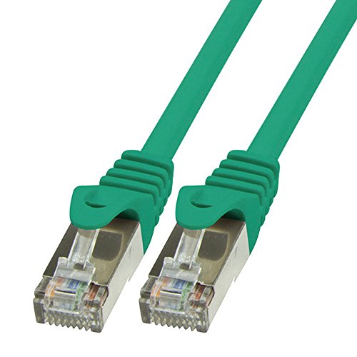 BIGtec LAN Kabel 2m Netzwerkkabel Ethernet Internet Patchkabel CAT.5 grün Gigabit Geschwindigkeit für Netzwerke Modem Router Patchpanel Switch 2 x RJ45 kompatibel zu CAT.6 CAT.6a CAT.7 Stecker von BIGtec