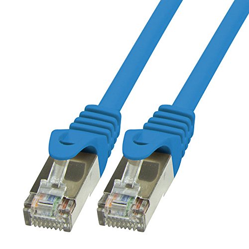 BIGtec LAN Kabel 30m Netzwerkkabel Ethernet Internet Patchkabel CAT.5 blau Gigabit Geschwindigkeit für Netzwerke Modem Router Patchpanel Switch 2 x RJ45 kompatibel zu CAT.6 CAT.6a CAT.7 Stecker von BIGtec