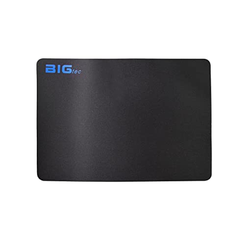 BIGtec Mauspad XXL Gaming Mousepad 40x30 cm nur 2,5mm hoch rutschfest schwarz Mouse Pad Mauspad extra groß Geschwindigkeit und Präzision von BIGtec