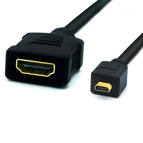 BIGtec Micro HDMI Adapter Kabel 3D 1080P Micro-HDMI-Stecker Typ D zu HDMI-Buchse Typ A Adapterkabel kompatibel mit Raspberry, Handy, Smartphone, Kamera, Tablet BIGtec Micro HDMI Adapter Kabel 3D 1080P Micro-HDMI-Stecker Typ D zu HDMI-Buchse Typ A Adapterkabel kompatibel mit Raspberry, Handy, Smartphone, Kamera, Tablet von BIGtec