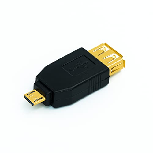 BIGtec Micro USB Adapter Micro-USB-Stecker zu USB-A-Stecker vergoldet Kabeladapter Datenkabel OTG kompatibel zu Samsung, Sony, Wiko, Huawei, HTC, ZTE, Xiaomi, S7 Edge TAB-A Handy Smartphone von BIGtec