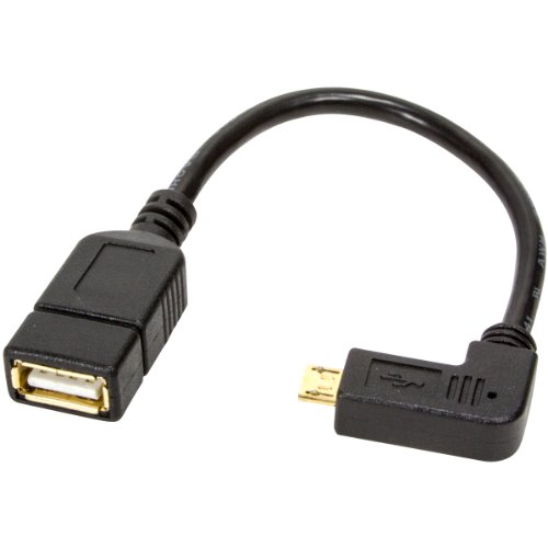 BIGtec OTG Micro Kabel Adapter USB Datenkabel Host gewinkelt 90 Grad für Handy Smartphone Tablet Anschluß von Maus Tastatur USB Stick Gamepad u.a. von BIGtec