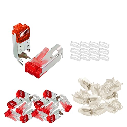 BIGtec RJ45 Stecker Netzwerkstecker 10 Stück Hirose TM21 beige Hochgeschwindigkeits Verbindung für Gigabit Ethernet 1000BASE-T und Fast Ethernet 100BASE-TX AWG 24-27 BIGtec RJ45 Stecker Netzwerkstecker 10 Stück Hirose TM21 beige Hochgeschwindigkeits Verbindung für Gigabit Ethernet 1000BASE-T und Fast Ethernet 100BASE-TX AWG 24-27 von BIGtec