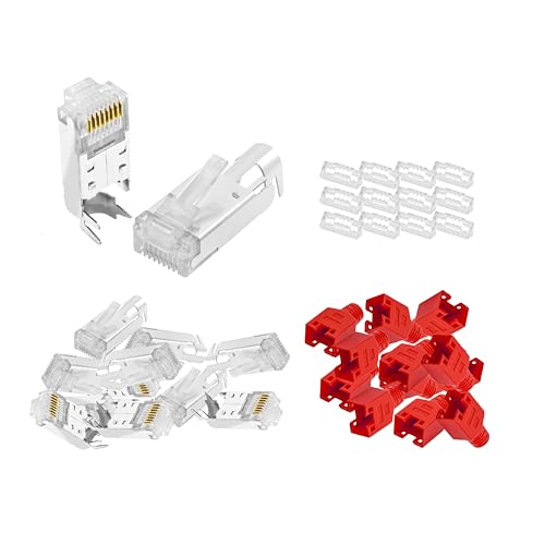 BIGtec RJ45 Stecker Netzwerkstecker 50 Stück Hirose TM11 rot Hochgeschwindigkeits Verbindung für Fast Ethernet 100BASE-TX AWG 26-27 BIGtec RJ45 Stecker Netzwerkstecker 50 Stück Hirose TM11 rot Hochgeschwindigkeits Verbindung für Fast Ethernet 100BASE-TX AWG 26-27 von BIGtec