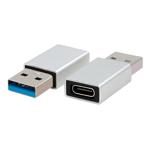 BIGtec USB C Adapter USB-C Buchse auf USB-A Stecker USB Netzteil Ladeadapter Ladegerät Adapter für Ladekabel kompatibel für iPhone 12 13 14 15 Pro Max Samsung Galaxy Tablet USB A auf USB C von BIGtec