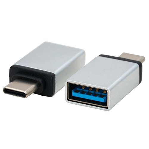 BIGtec USB-C Adapter USB C auf USB 2 Stück Datentransfer USB 3.2 Typ-C mit OTG kompatibel mit Huawei, Samsung, Galaxy, MacBook Pro/Air, Thunderbolt, Surface Go, Ladefunktion C Netzteile KFZ von BIGtec