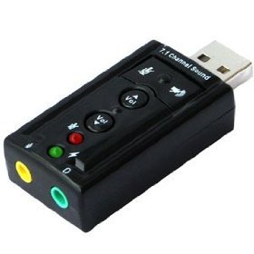 BIGtec USB Soundkarte 7.1 USB Adapter , externe Soundkarte für USB , USB Soundstick 7.1 , USB Sound Adapter Stick mit 3D Sound Effekt , USB Lautsprecher Mikrofon Headset Anschluß, USB auf 3,5mm Adapter , USB 2 x 3,5mm Anschluß von BIGtec