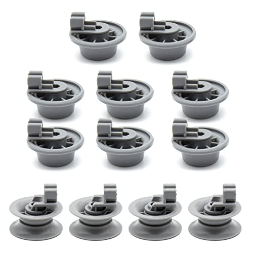 8 Unterkorb Rollen 611475/165314 & 4 Oberkorb Rollen 611666 Geschirrspüler Korbrollen Rollen für Bosch,Siemens, Neff, Beko, Constructa, Indesit, Balay von BIHARNT
