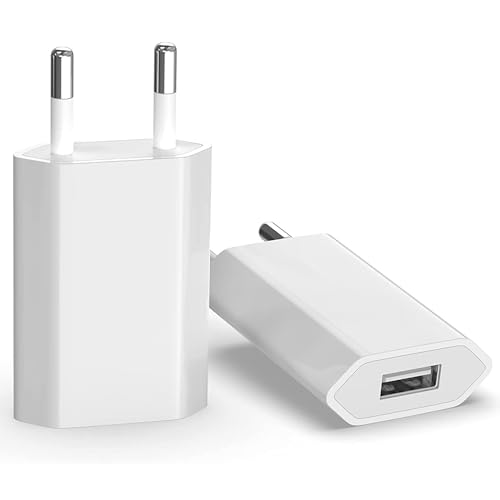 USB Ladegerät, 2 Pack 5W USB Power Adapter Universal Ladeadapter Netzteil Stromadapter Netzstecker für iPhone 12 Pro Max/11/XR/XS/X/8/7 Plus, Galaxy S21 S9 S8, LG, Huawei, HTC, Smartphones, Tablets USB Ladegerät, 2 Pack 5W USB Power Adapter Universal Ladeadapter Netzteil Stromadapter Netzstecker für iPhone 12 Pro Max/11/XR/XS/X/8/7 Plus, Galaxy S21 S9 S8, LG, Huawei, HTC, Smartphones, Tablets von BIHPJD