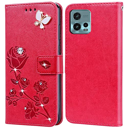 BIIULHCI Handyhülle für Motorola Moto G72 hülle Schutzschale,PU Lederhülle Tasche Case Schutzhülle für Moto G72 Flip Geldbörse Handytasche Tasche Cover von BIIULHCI