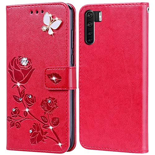 BIIULHCI Handyhülle für Oppo A91 hülle Schutzschale,PU Lederhülle Tasche Case Schutzhülle für Oppo A91 Flip Geldbörse Handytasche Tasche Cover von BIIULHCI