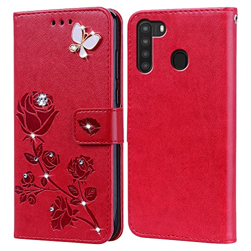 BIIULHCI Handyhülle für Samsung Galaxy A21 hülle Schutzschale,PU Lederhülle Tasche Case Schutzhülle für Samsung Galaxy A21 Flip Geldbörse Handytasche Tasche Cover von BIIULHCI