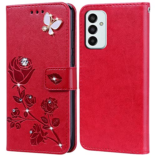 BIIULHCI Handyhülle für Samsung Galaxy M13 4G hülle Schutzschale,PU Lederhülle Tasche Case Schutzhülle für Samsung Galaxy M13 4G Flip Geldbörse Handytasche Tasche Cover von BIIULHCI