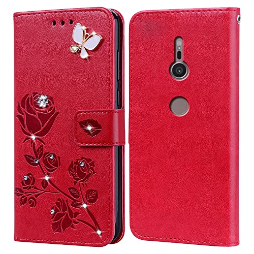 BIIULHCI Handyhülle für Sony Xperia XZ2 hülle Schutzschale,PU Lederhülle Tasche Case Schutzhülle für Sony Xperia XZ2 Flip Geldbörse Handytasche Tasche Cover von BIIULHCI