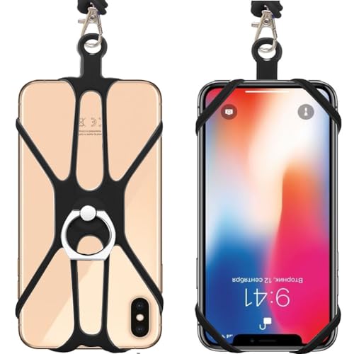 BIIULHCI Handykette Universal Hülle für Xiaomi Mi Poco F2 F5 F3 F4 GT M3 M4 5G M5 M5S X3 X4 X5 Pro GT NFC 5G für Redmi 10 7 7A 8 8A 9 9A 9AT 9C 9T 12 4G Handyhülle,Handyband Silikon Tasche Case von BIIULHCI