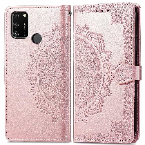 BIIULHCI Hülle für Huawei Honor 9A,Klappbar Leder Tasche Case Cover,Handyhülle für Huawei Honor 9A Kartenfach Standfunktion Schutzhülle Klapphülle Lederhülle von BIIULHCI