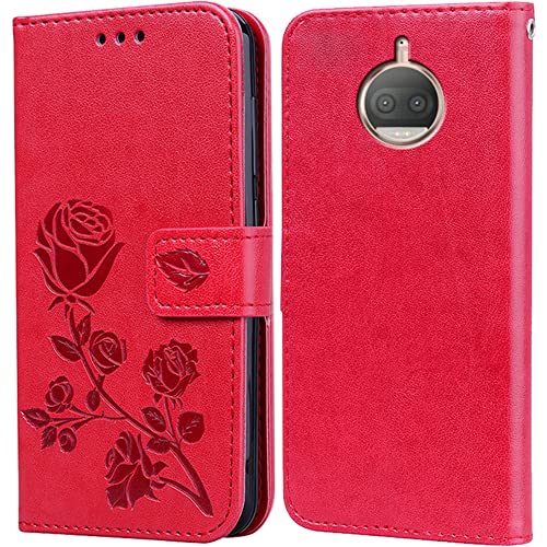 BIIULHCI Hülle für Motorola Moto G5S,Handyhülle für Moto G5S Leder Handytasche Cover mit Kartenfächer Klappständer Funktion Schutzhülle Flip Tasche Case von BIIULHCI