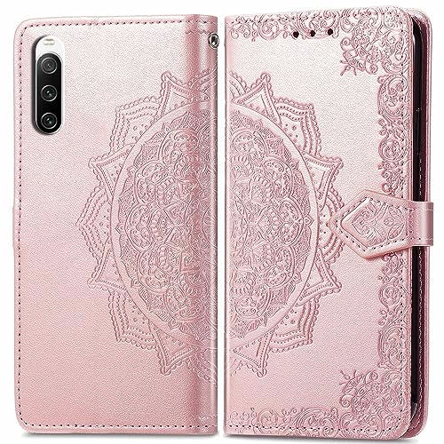 BIIULHCI Hülle für Sony Xperia 10 IV,Klappbar Leder Tasche Case Cover,Handyhülle für Sony Xperia 10 IV Kartenfach Standfunktion Schutzhülle Klapphülle Lederhülle von BIIULHCI