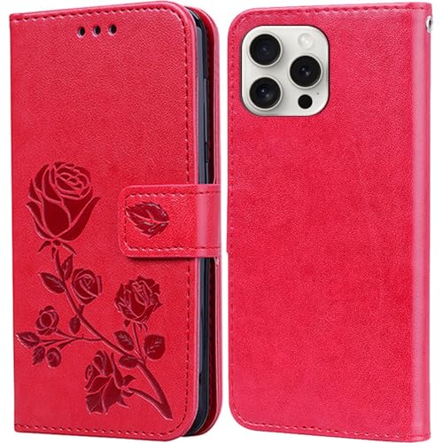 BIIULHCI Hülle für iPhone 15 Pro,Handyhülle für iPhone 15 Pro Leder Handytasche Cover mit Kartenfächer Klappständer Funktion Schutzhülle Flip Tasche Case von BIIULHCI