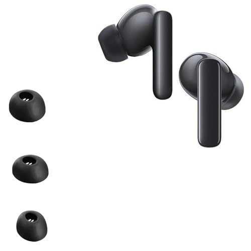 Ersatz Silikon Ohrstöpsel kompatibel mit Huawei Freebuds 4i/Freebuds 5i, Ersatzpolster In-Ear Ohrpolster Kopfhörer Aufsätze,3 Stück Polster (Black) von BIIULHCI