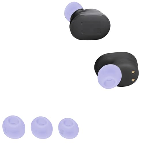 Ersatz Silikon Ohrstöpsel kompatibel mit JBL Tune Buds, Ersatzpolster In-Ear Ohrpolster Kopfhörer Aufsätze,3 Stück Polster (Purple) von BIIULHCI