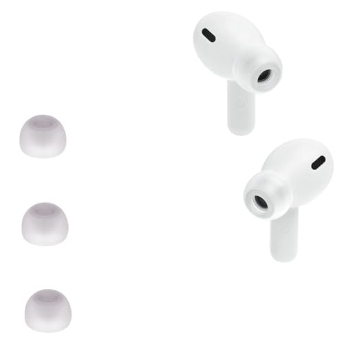 Ersatz Silikon Ohrstöpsel kompatibel mit JBL Wave 200 TWS/Wave Beam, Ersatzpolster In-Ear Ohrpolster Kopfhörer Aufsätze,3 Stück Polster (White) von BIIULHCI