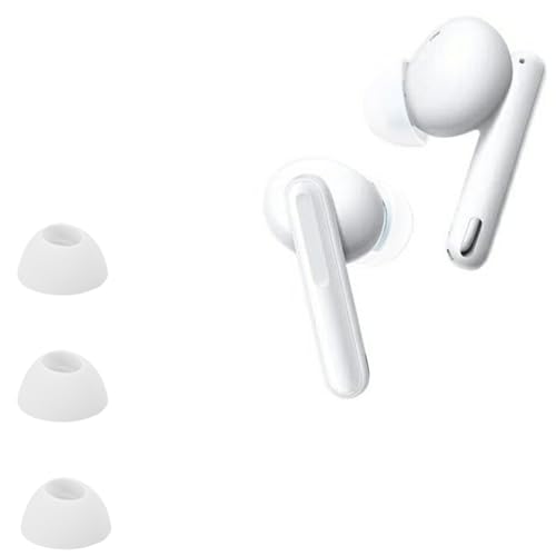 Ersatz Silikon Ohrstöpsel kompatibel mit Oppo Enco Free2 /Enco Free 2i /Enco X, Ersatzpolster In-Ear Ohrpolster Kopfhörer Aufsätze,3 Stück Polster (White) von BIIULHCI
