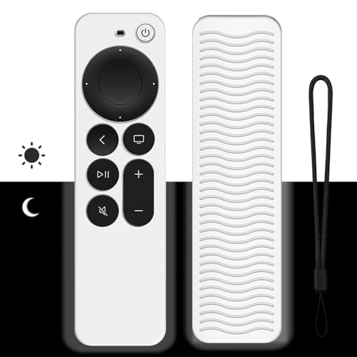 Fernbedienung Hülle Kompatibel mit Apple TV 4K Siri Remote 3rd Gen (2022) / 2nd Gen (2021),rutschfeste Silikon Schutzhülle,leuchtet im Dunkeln,Fernbedienungshülle für TV Zubehör von BIIULHCI