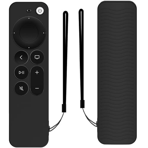 Fernbedienung Hülle Kompatibel mit Apple TV 4K Siri Remote 3rd Gen (2022) / 2nd Gen (2021),rutschfeste Silikon Schutzhülle,Fernbedienungshülle für TV Zubehör von BIIULHCI