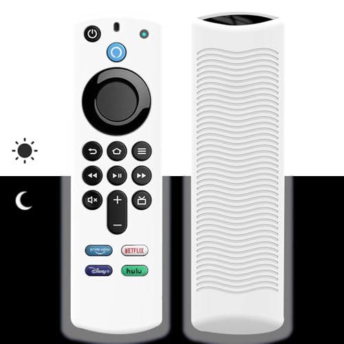 Fernbedienung Hülle für Fire TV Stick 4K /Alexa Sprachfernbedienung (3rd Gen)/Alexa Voice Remote 3. Generation,leuchtet im Dunkeln,rutschfeste Silikon Schutzhülle,Fernbedienung Abdeckung von BIIULHCI