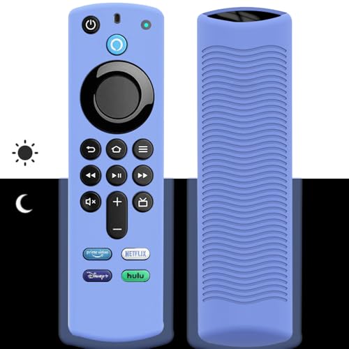 Fernbedienung Hülle für Fire TV Stick 4K /Alexa Sprachfernbedienung (3rd Gen)/Alexa Voice Remote 3. Generation,leuchtet im Dunkeln,rutschfeste Silikon Schutzhülle,Fernbedienung Abdeckung von BIIULHCI