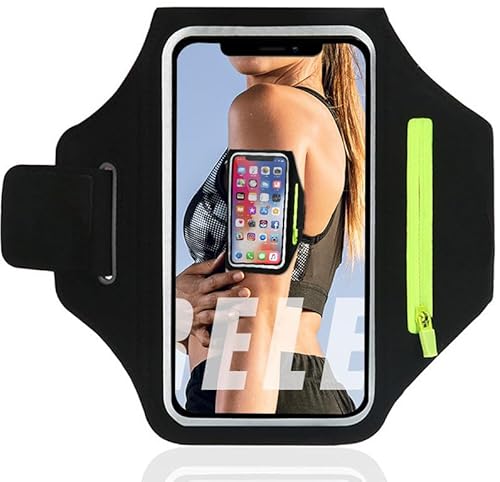 Sportarmband Handy für Cat B40 B26 S31 S41 S75 S53 S62 Pro S42 S52 S61 S48c,Handyhalterung Joggen Mit Kopfhörer Tasche Running Armband für HTC Desire 12 U12 Plus 20 21 22 U23 Pro Handytasche von BIIULHCI