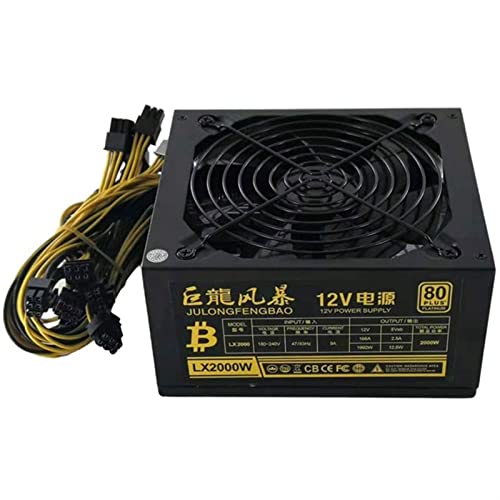 BIK Computer-Gehäuse-Netzteil, 2000 W, Netzteil, Computer-Netzteil, unterstützt 8 Grafikkartenserver, Bitcoin-Miner-Tools BIK Computer-Gehäuse-Netzteil, 2000 W, Netzteil, Computer-Netzteil, unterstützt 8 Grafikkartenserver, Bitcoin-Miner-Tools von BIK