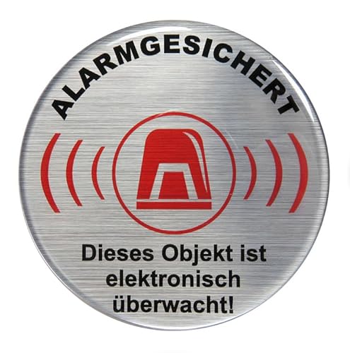 BIKE-label Alarmgesichert Aufkleber Warnschild selbstklebend Überwachung Hinweis X900294VE von BIKE-label