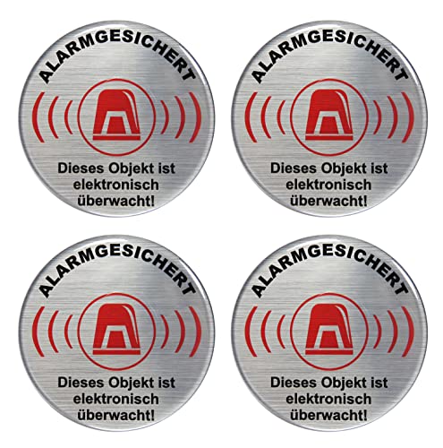 BIKE-label Alu Optik 3D Aufkleber GPS Warnhinweisschild 4 x Alarmgesichert Objekt Video überwacht 70 mm 900200VE BIKE-label Alu Optik 3D Aufkleber GPS Warnhinweisschild 4 x Alarmgesichert Objekt Video überwacht 70 mm 900200VE von BIKE-label