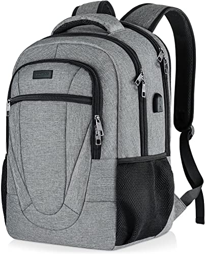 BIKROD Rucksack Herren und Damen, Schulrucksack Jungen Mädchen Teenager, Wasserdicht Rucksack | 17.3 Zoll Laptoptasche mit USB Ladeanschluss | Arbeit Reisen Wandern Backpack mit Anti Diebstahl Tasche von BIKROD