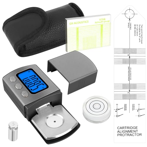 4PCS Justier und Einstellungsset zur Plattenspieler, mit Digitaler Tonarmwaage Digitale Turntable, Azimut-Messgerät-Ausrichtungsblock, Libelle und Überhangschablone, für Turntables Tonarm Phono 4PCS Justier und Einstellungsset zur Plattenspieler, mit Digitaler Tonarmwaage Digitale Turntable, Azimut-Messgerät-Ausrichtungsblock, Libelle und Überhangschablone, für Turntables Tonarm Phono von BILIPLE