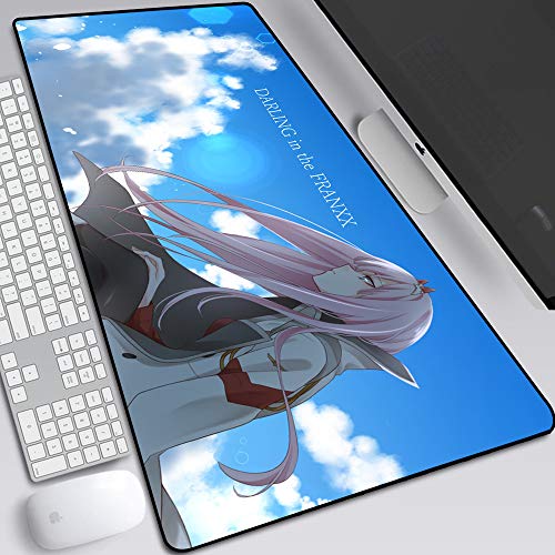 BILIVAN Gaming-Mauspad Darling in the FranXX Große Größe 900 x 400 mm Mauspad Perfekte Präzision und Geschwindigkeit Gaming-Mauspad mit 3 mm dicker Basis für Notebooks und PC (10) von BILIVAN