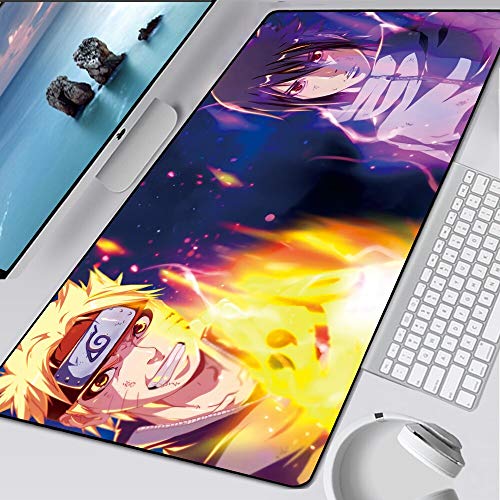 BILIVAN Mousepad mit Naruto-Motiv, 900 x 400 mm, für Laptop / Computer / Anime, Gummi, für PC / Gaming-Tastatur / Schreibtisch (13) von BILIVAN
