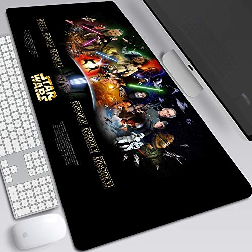 BILIVAN Skywalker Rise Star Wars 9 Gaming-Mauspad, groß, 900 x 400 mm, perfekte Präzision und Geschwindigkeit, Gaming-Mauspad mit 3 mm dicker Basis für Notebooks und PCs (25) von BILIVAN