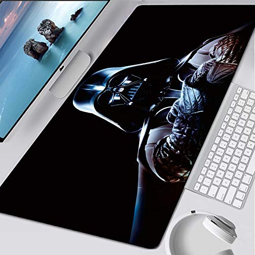 BILIVAN Star Wars Gaming-Mauspad XXL Computer Mousepad Super Groß XL Gummi Geschwindigkeit Schreibtisch Tastatur Mauspad Desktop Gamer Matte (700 x 300 x 3 mm, 10) von BILIVAN